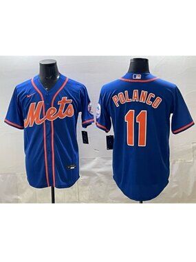 Jorge Polanco Blue Stitched Jersey